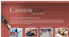 Desktop Screenshot of cannonlawoffices.com