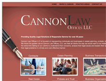 Tablet Screenshot of cannonlawoffices.com